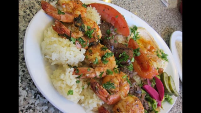 Shrimp Kabob.