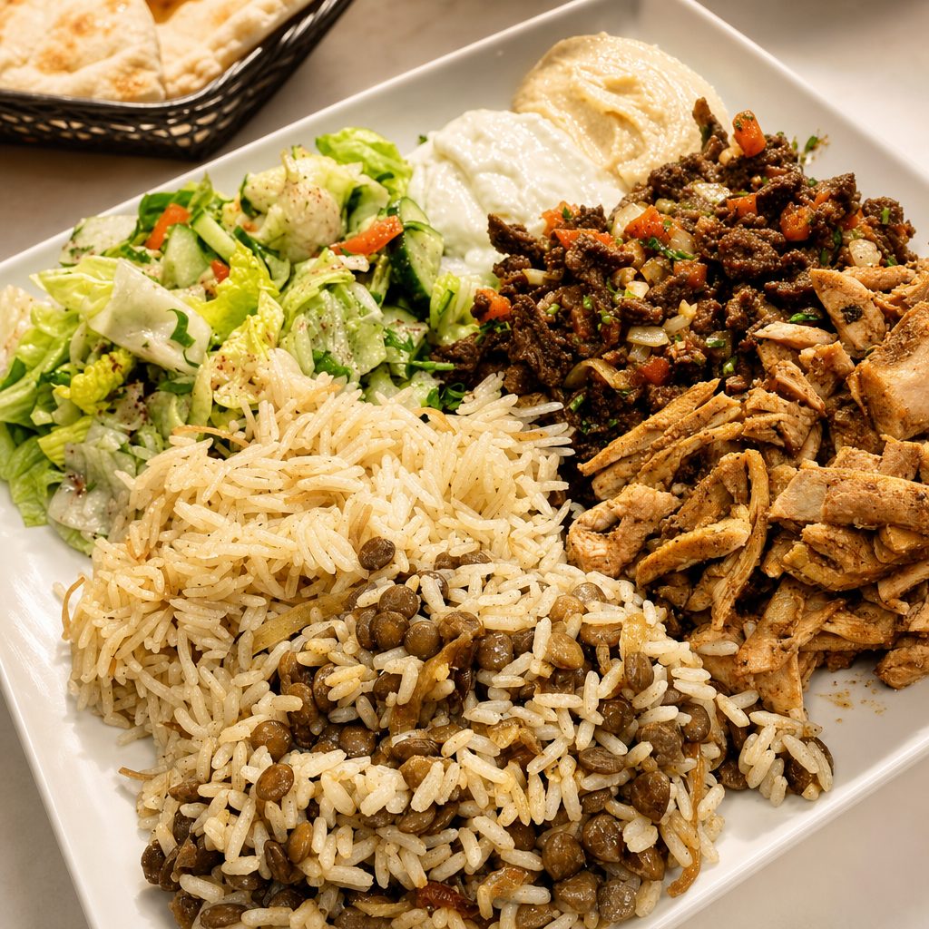 Lamb Shawarma Platter.