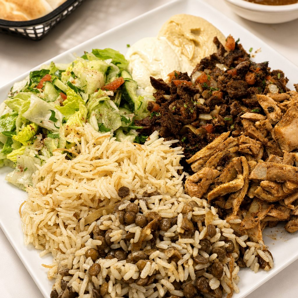 Mixed Shawarma Platter.