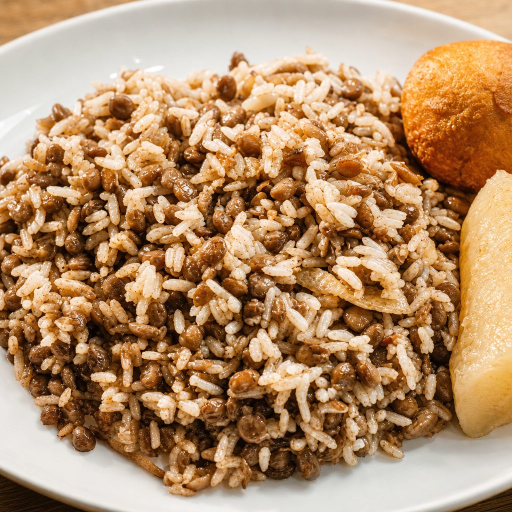 Lentil Rice (Mujadara).