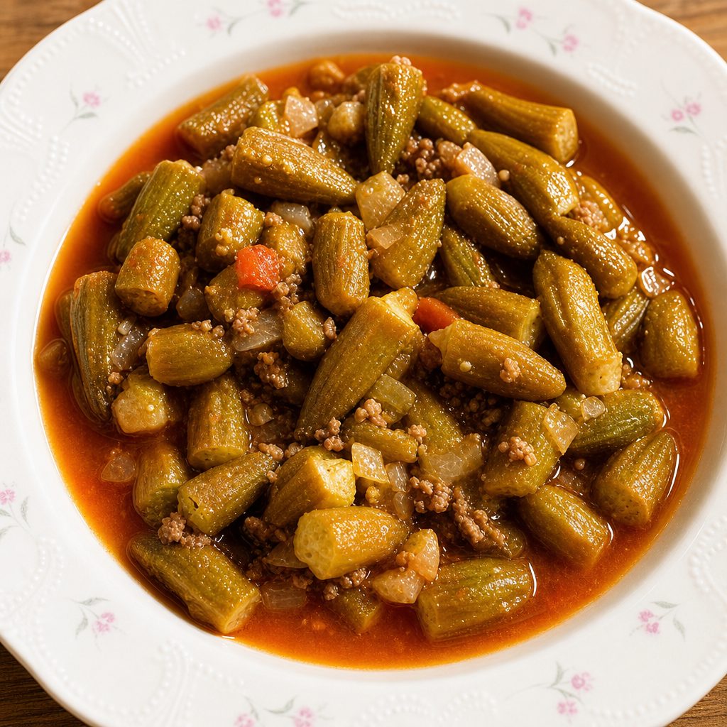 Okra Platter.