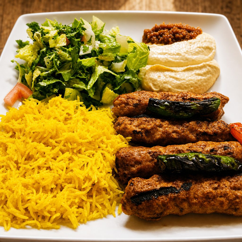 Chicken Kofta Platter.
