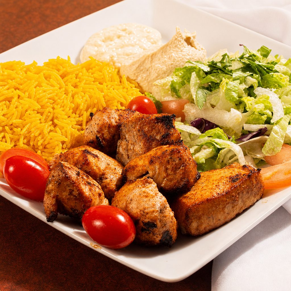 Chicken Kabab Platter.