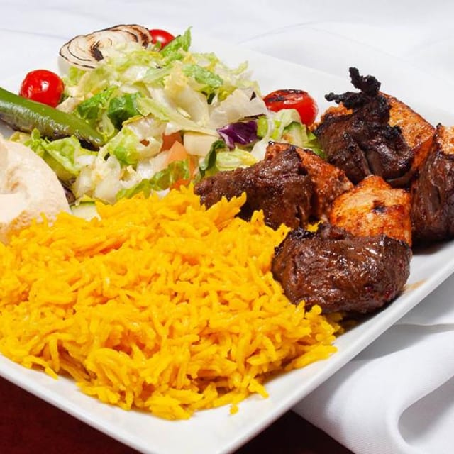Mixed Kabob Platter.